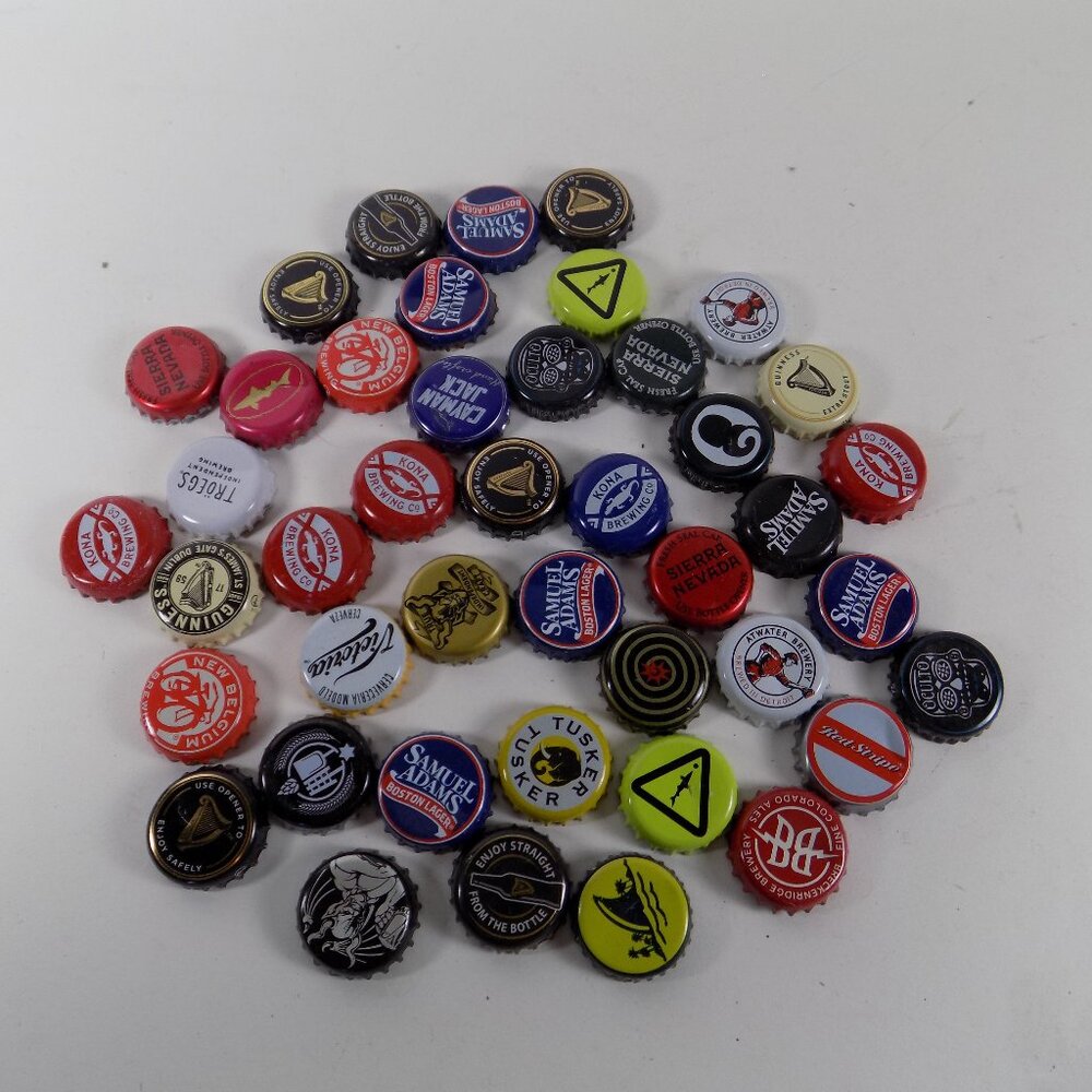 Lot of Beer Bottle Caps for Crafts
